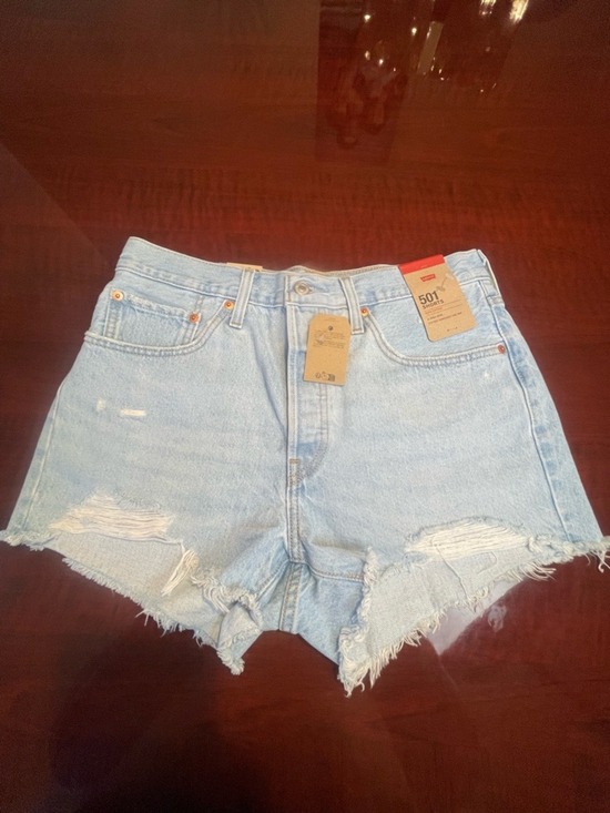 Levi's Pants - Levi’s 501 Original High Rise Denim Shorts Light Wash Distressed Cut Off Size 30